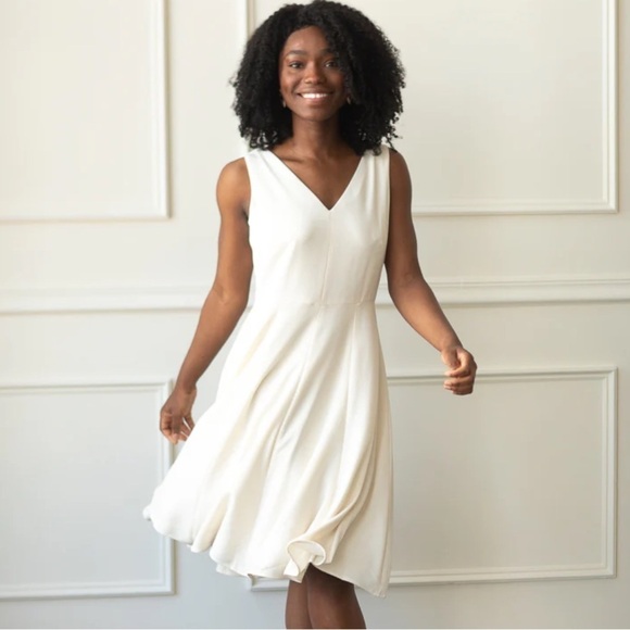 Gal Meets Glam Dresses & Skirts - Gal Meets Glam Kendra Cream Mini Dress
